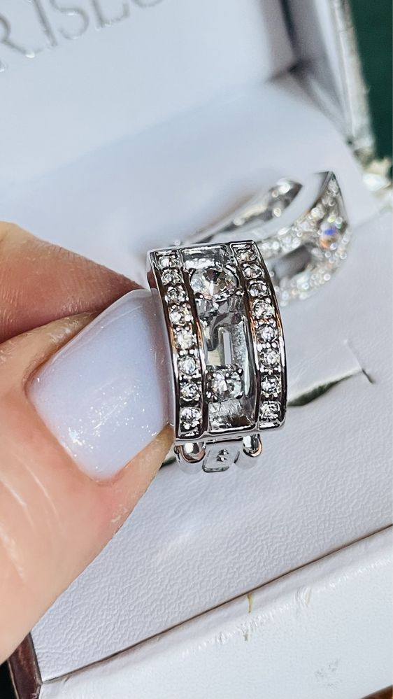 Кліпси CRISLU (USA) зі стразами Swarovski