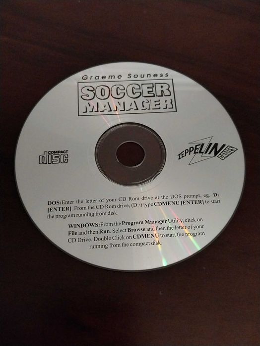 CD jogo Soccer Manager, videogame, computador
