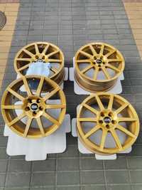 Oz 18" 5x100 8j Gold Śliczne Vw Skoda Seat Subaru.