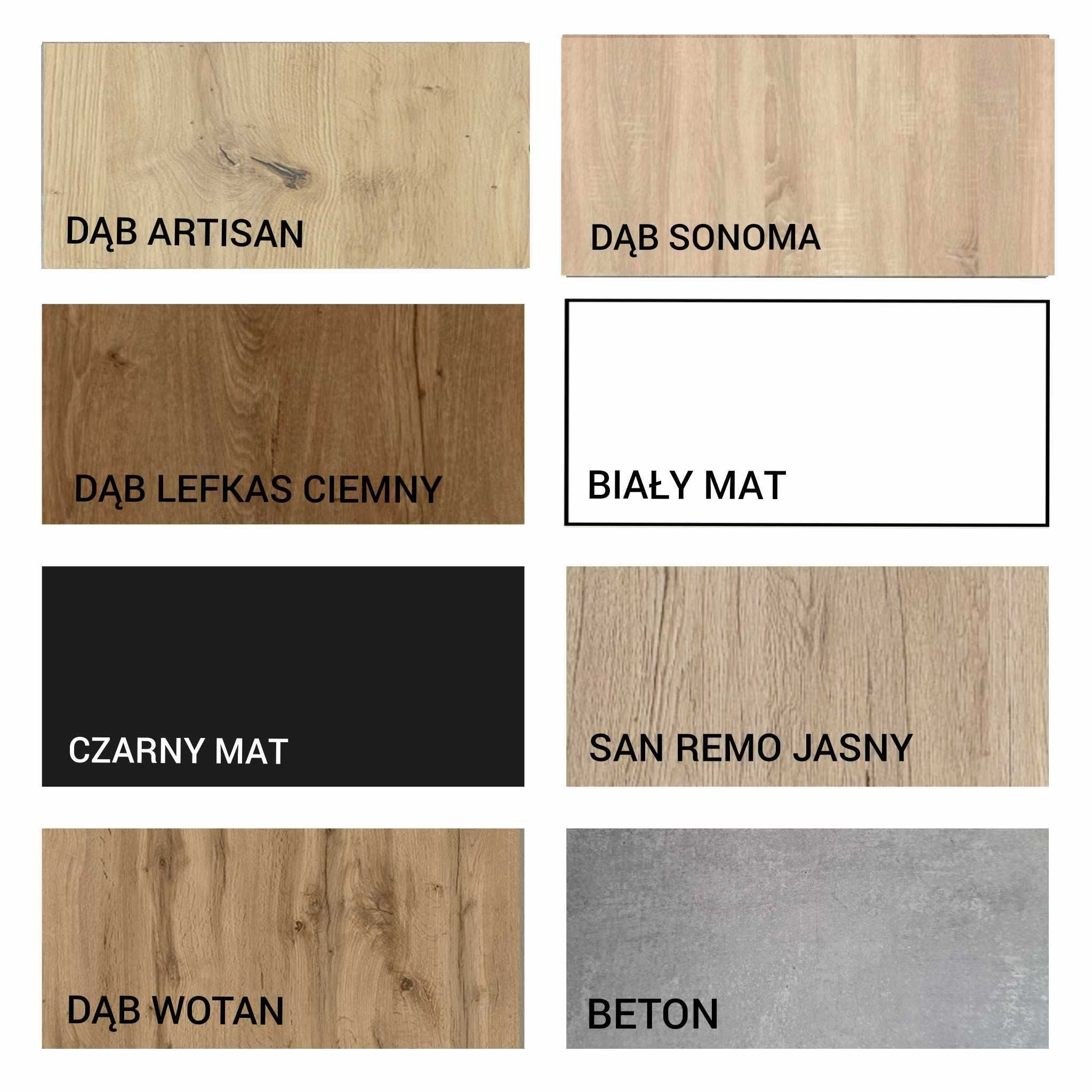 Szafa przesuwna 150x205x56 z lustrem oraz 4xszuflady