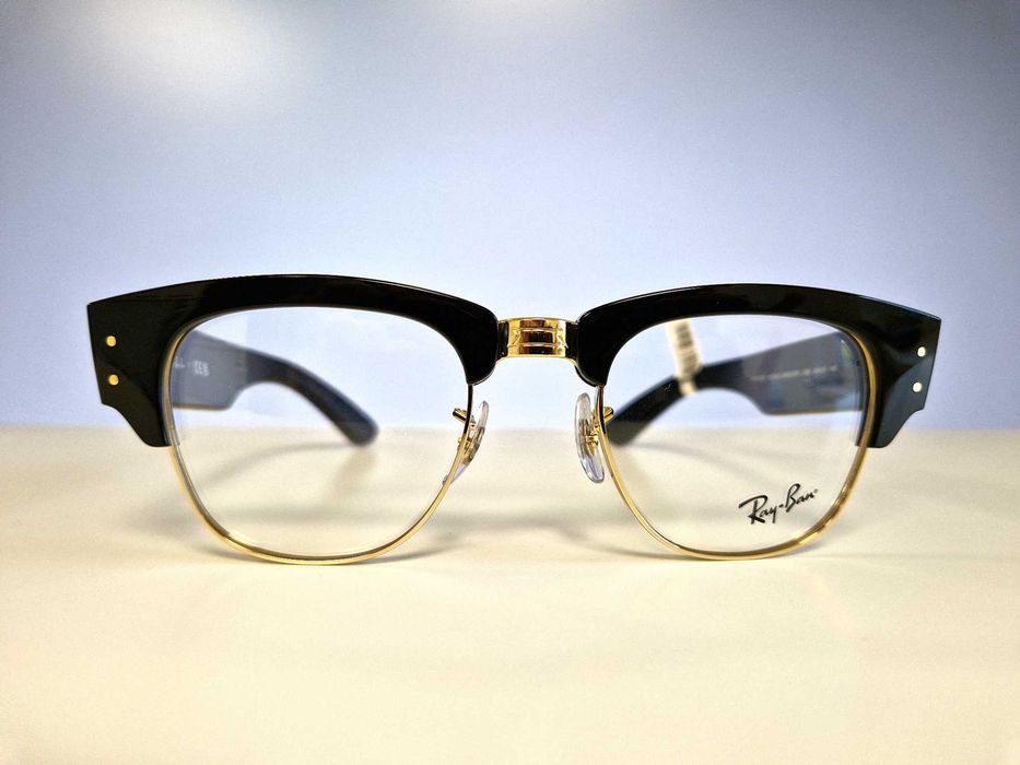 Oprawki korekcyjne Ray-Ban RX0316 MEGA CLUBMASTER Czarno-Złote Unisex