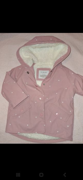 Casaco quispo rosa primark 9/12m
