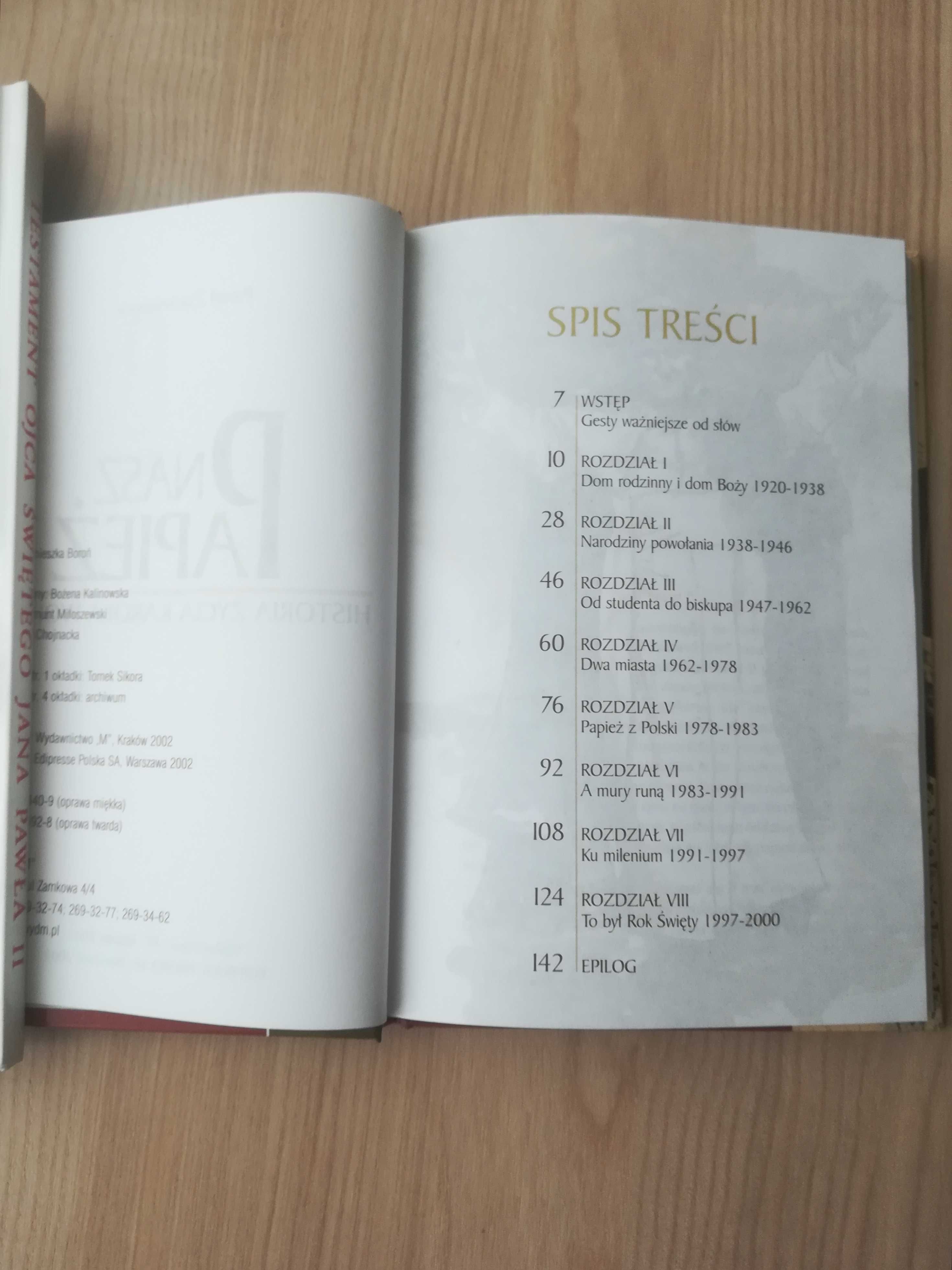 Nasz papież, Jan Paweł II - komplet 3 książek plus książka o Ojcu Pio