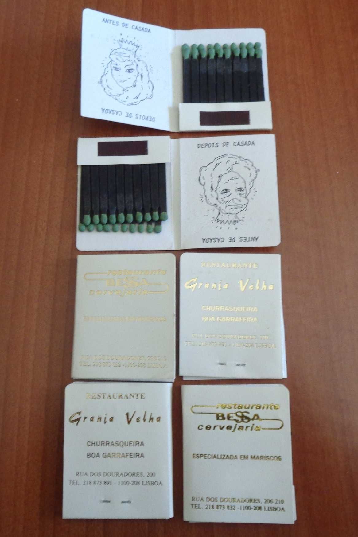 Coleção de carteiras de fósforos para colecionadores