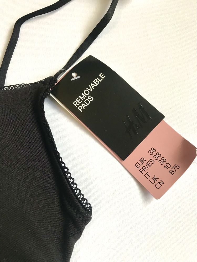 Бра H&M. Біле/Чорне. 2 шт. Англія. Котон. 75А/В. Нові