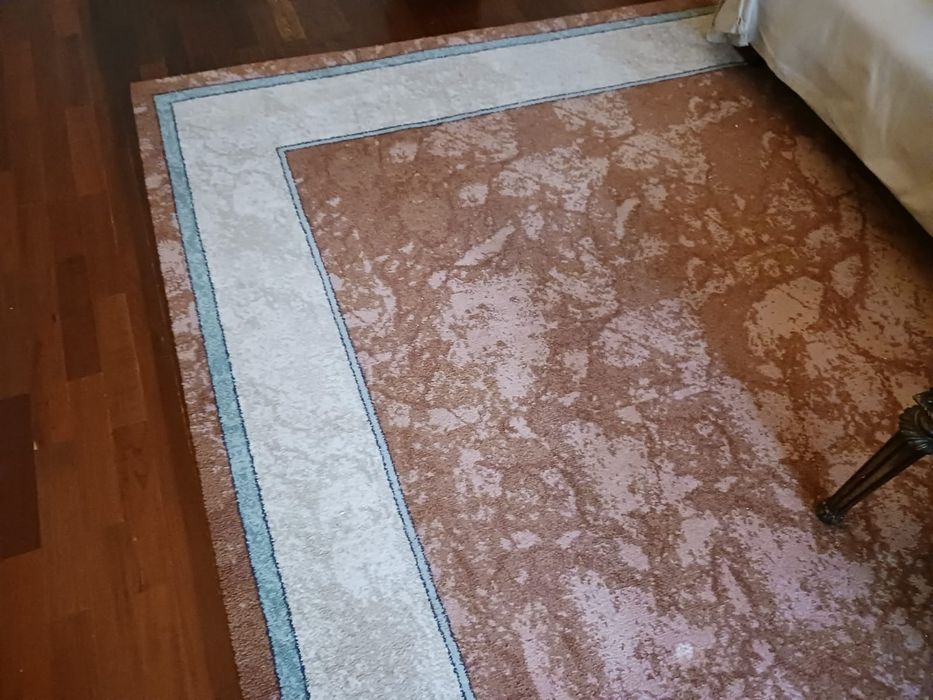 Tapete Lã | Salmão, Bege e Azul Claro