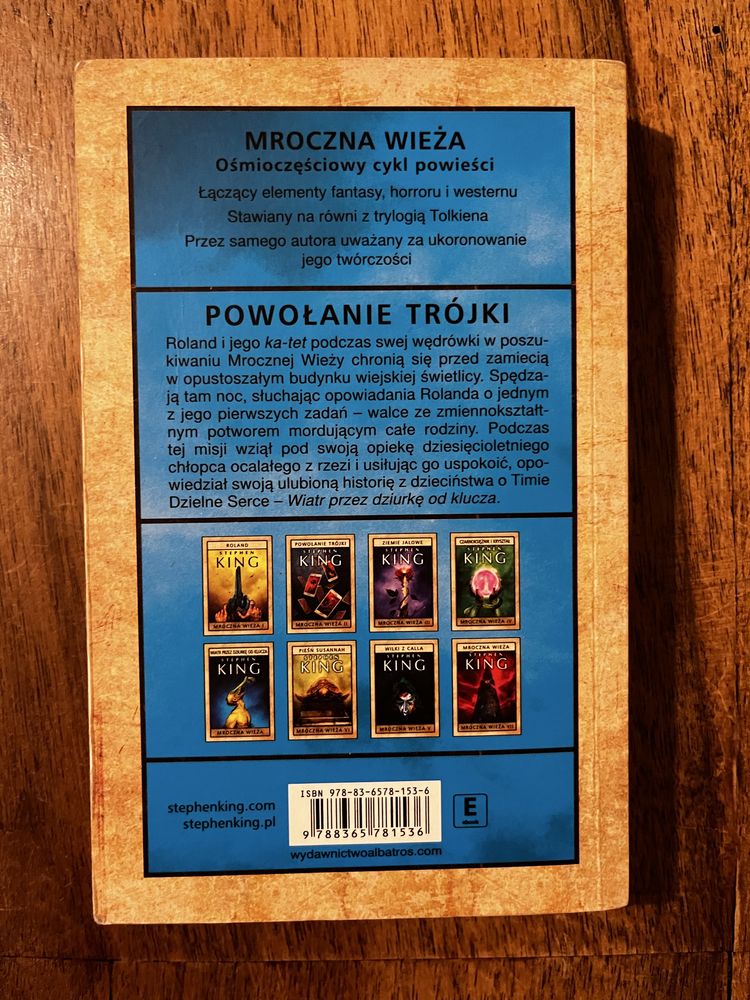 Wiatr przez dziurkę od klucza. Mroczna wieża. Stephen King. Książka