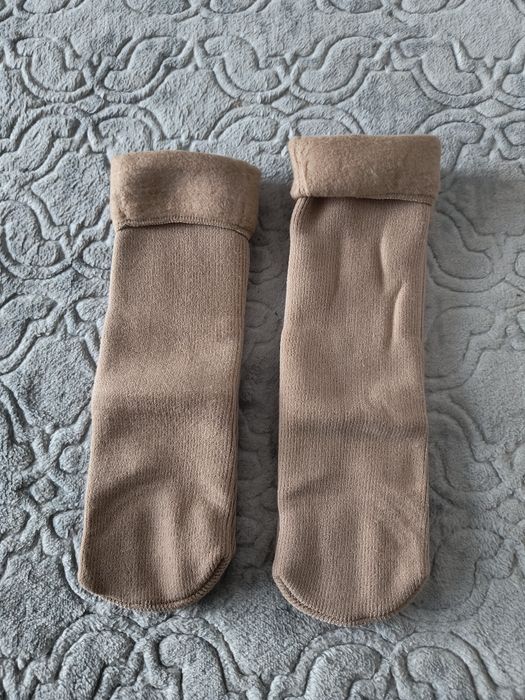 2 pary ciepłe SKARPETY GRUBE ANGORA 39-42 unisex