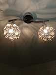 Lampa z kryształkami