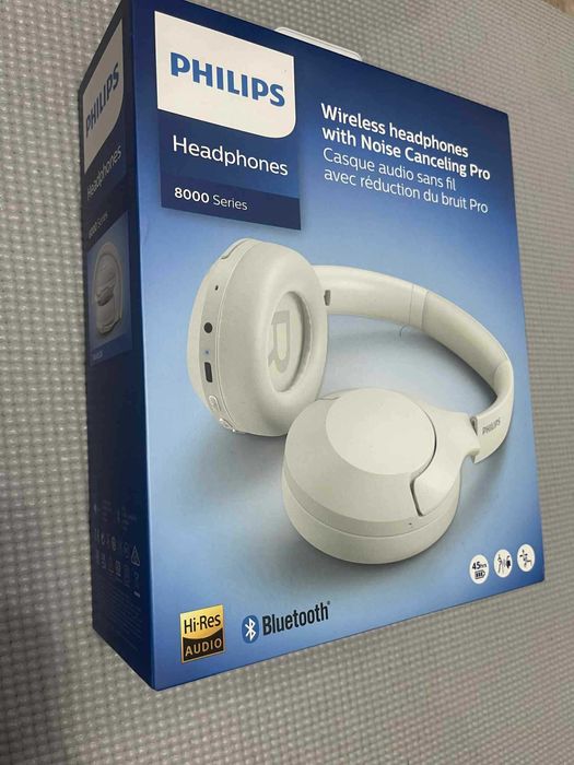 Słuchawki bezprzewodowe PHILIPS Białe NOWE