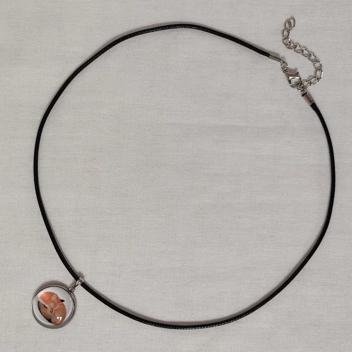 N176 Naszyjnik Lis Lisek Handmade