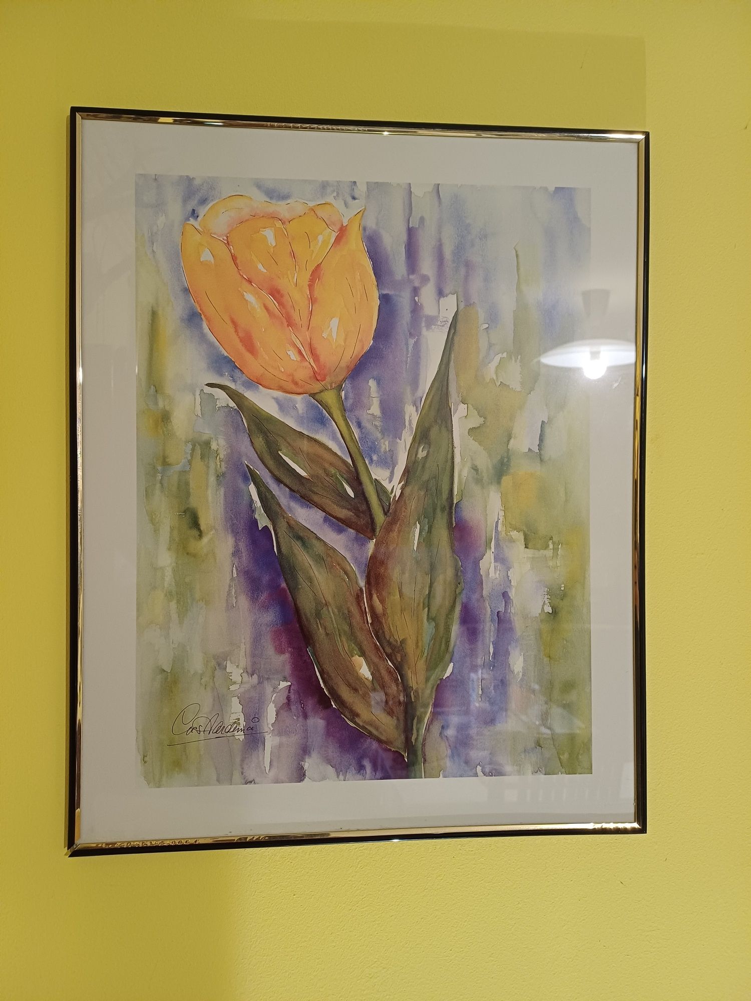 obraz grafika–tulipan