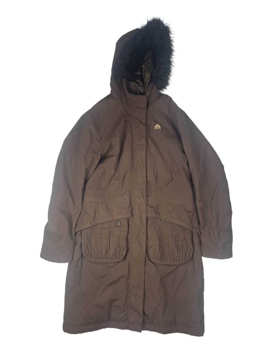 Nike ACG brązowe długa kurtka płaszczykowa damska zimowa