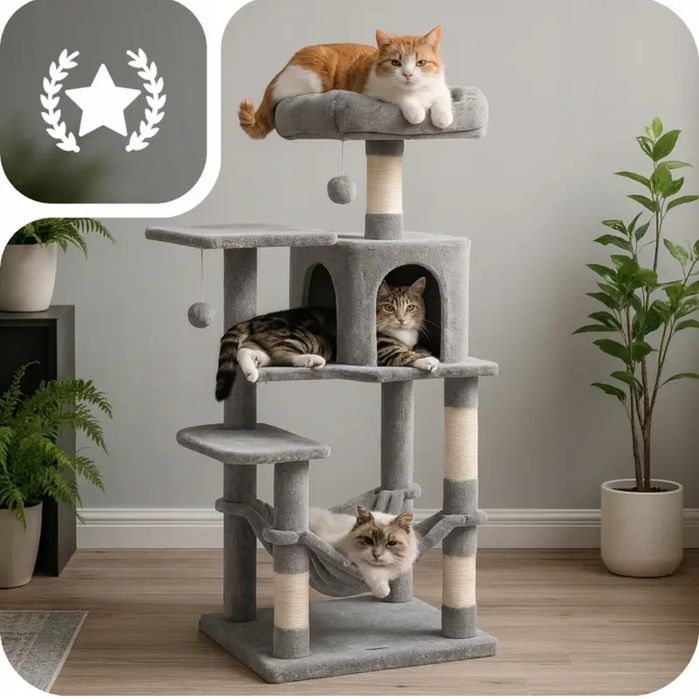 Drapak dla kota XL - 6 poziomów, 143 cm