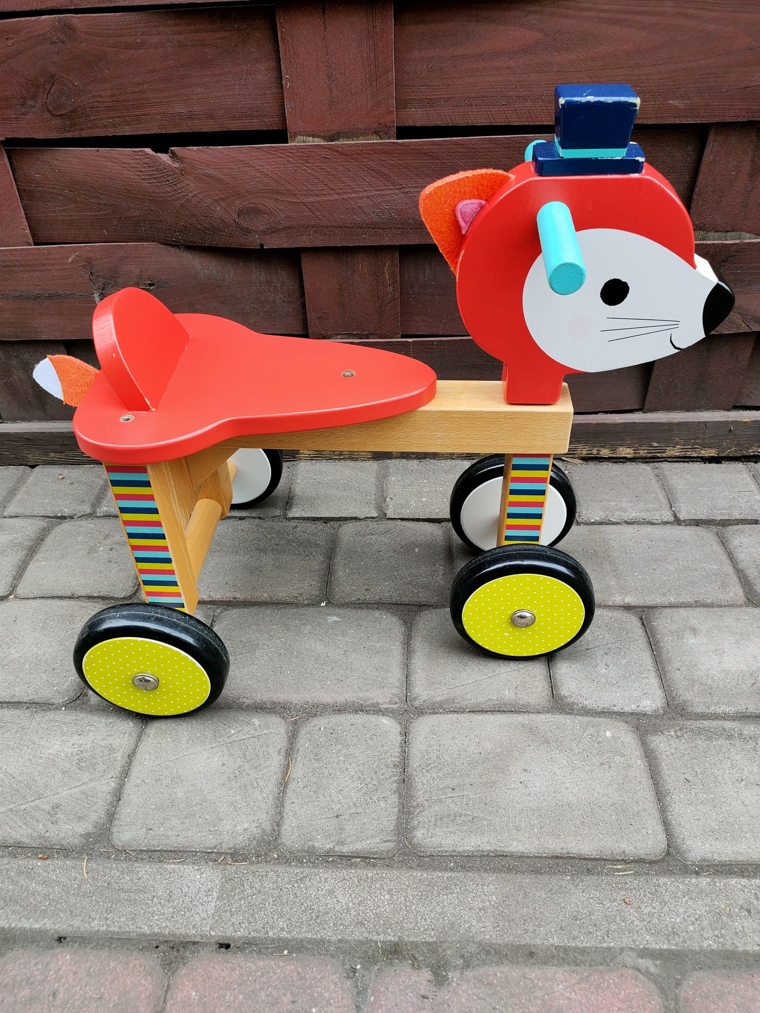 Rowerek biegowy Czterokołowy francuskiej firmyJANOD/rower dla dzieci