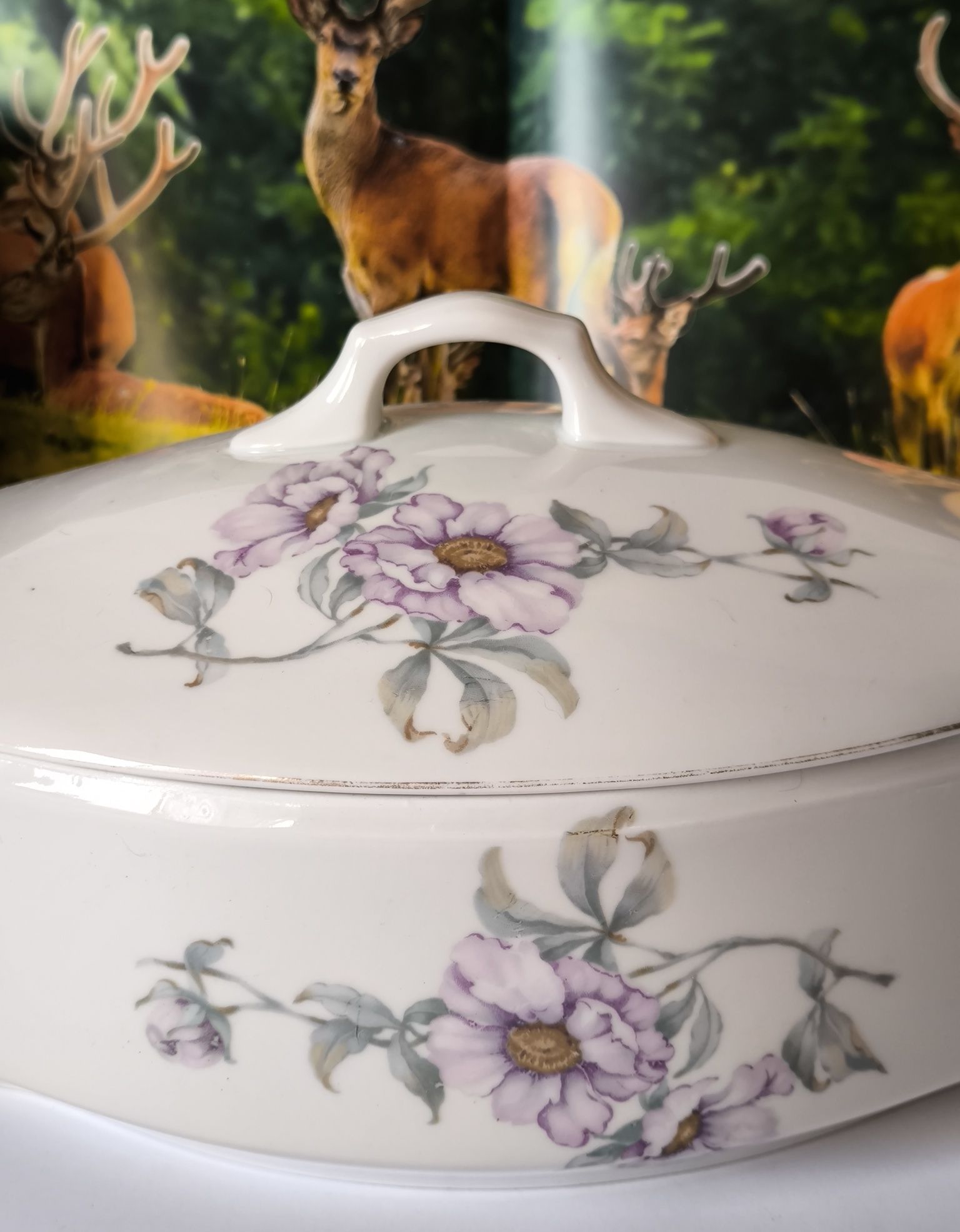 Waza Ćmielów Lwów piękna stara porcelana