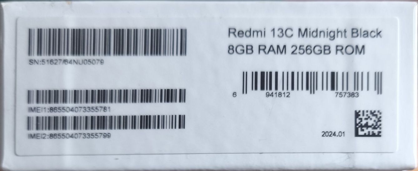 Xiaomi redmi 13C 256/8GB só 100€