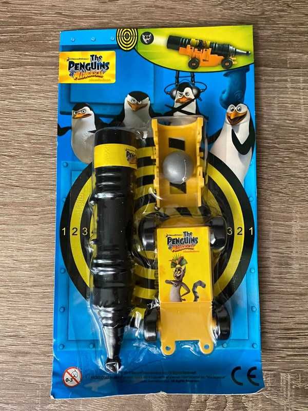 Pingwiny z Madagaskaru armata figurka postać zabawka wyrzutnia