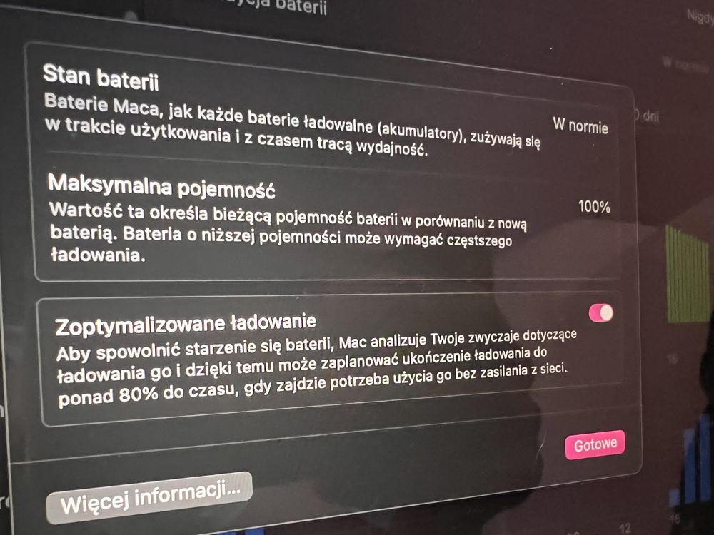 Macbook AIR M1 16 GB złoty jak nowy