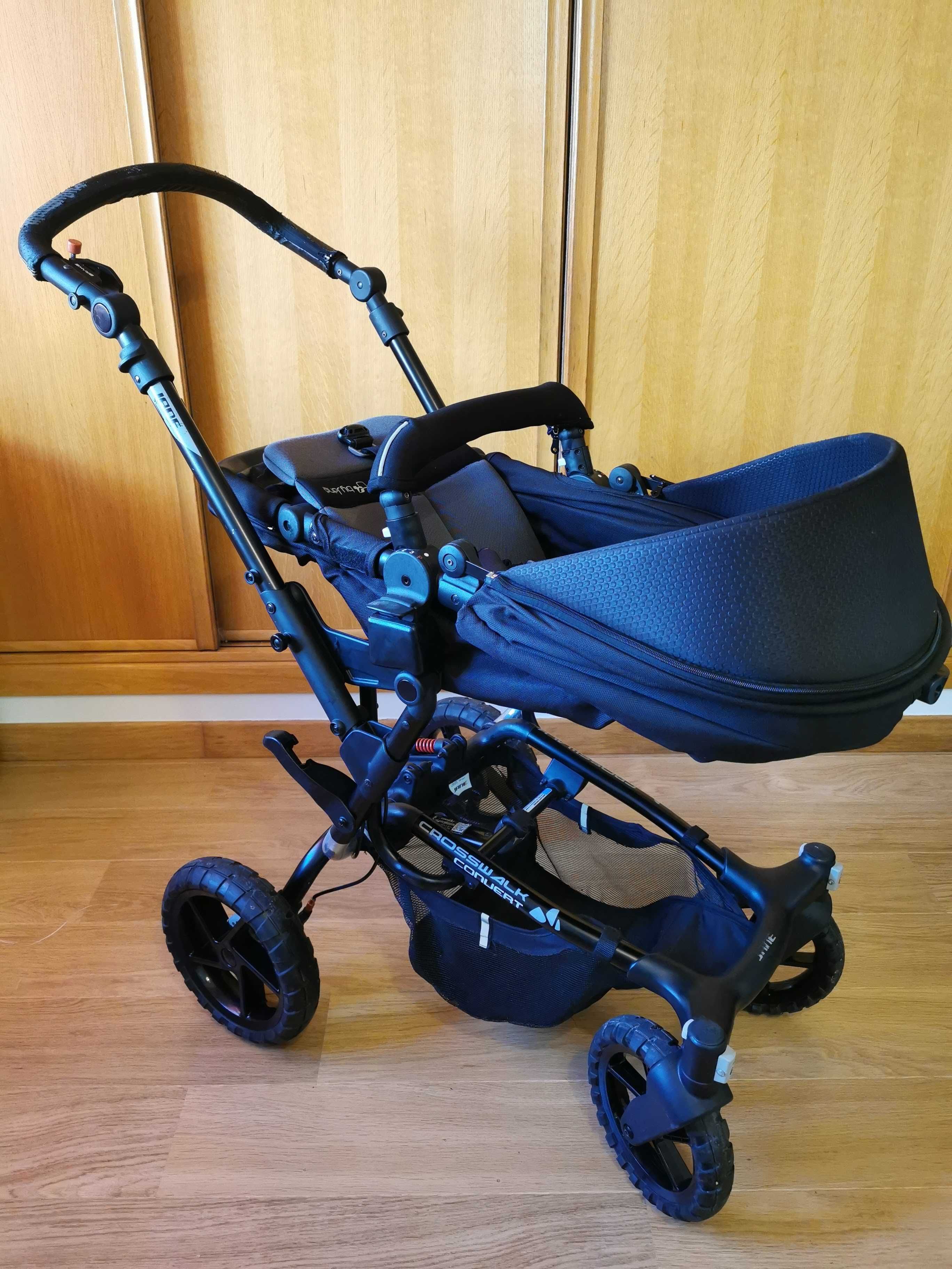 Trio carrinho bebé Jané Crosswalk Convert + Isofix