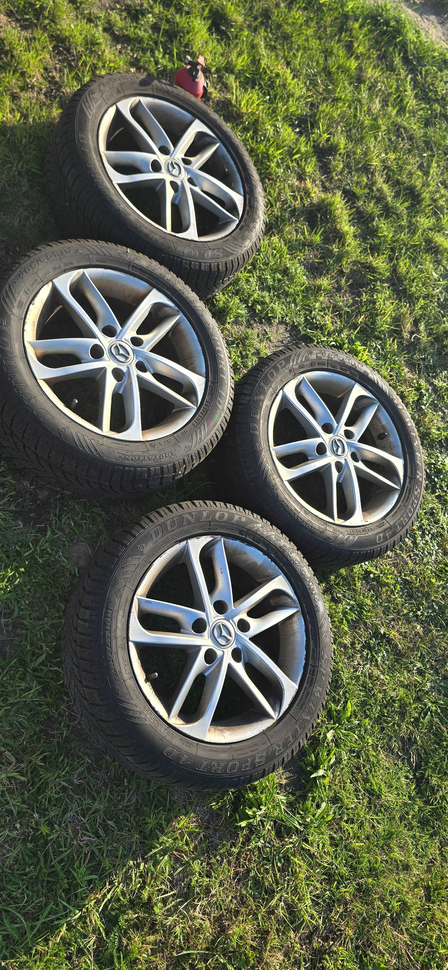 Kola zimowe jak nowe oponki mazda 6 gh 5x114,3 16 i 17 cali alufelgi