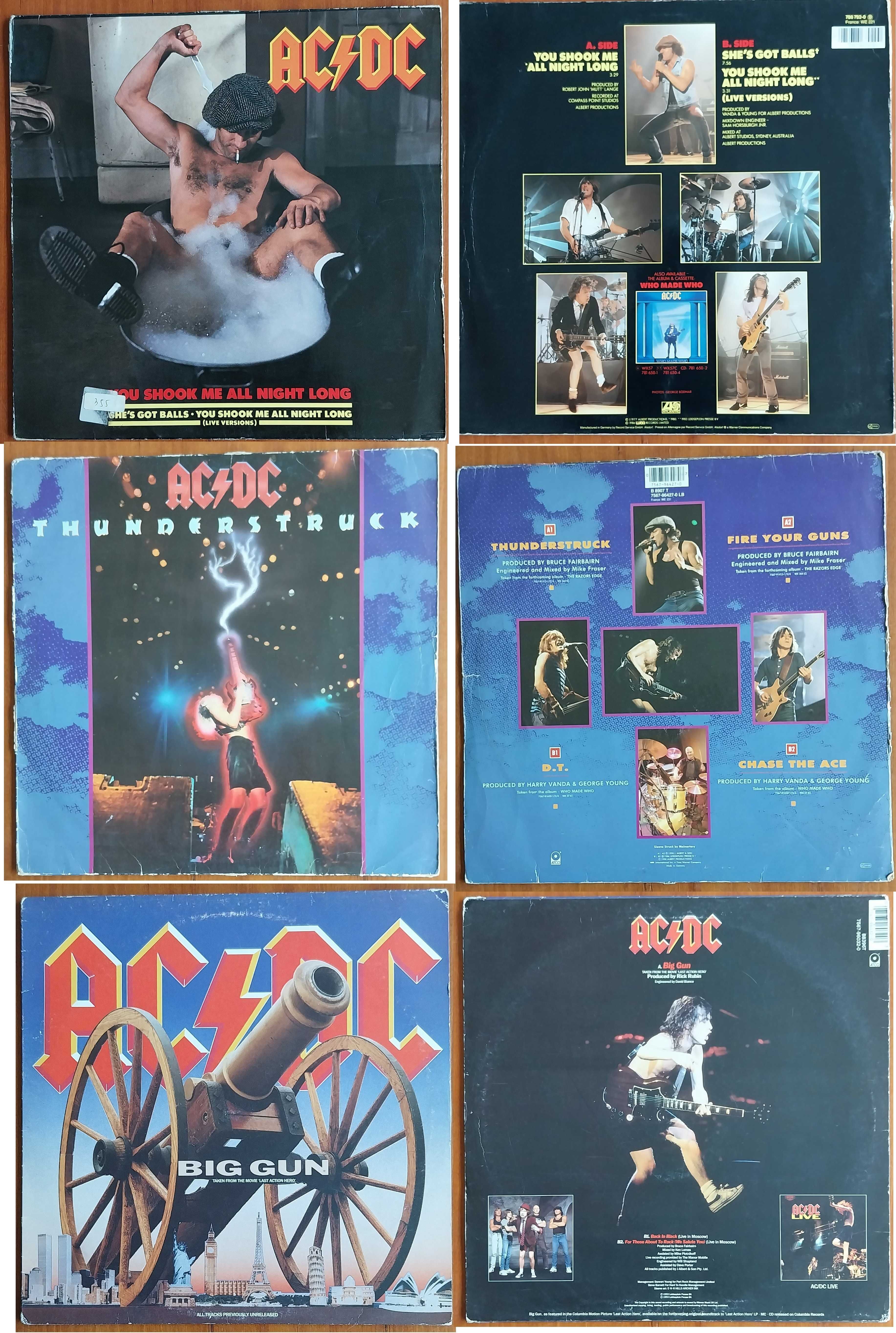 vinil: AC/DC, dois álbuns e três máxis