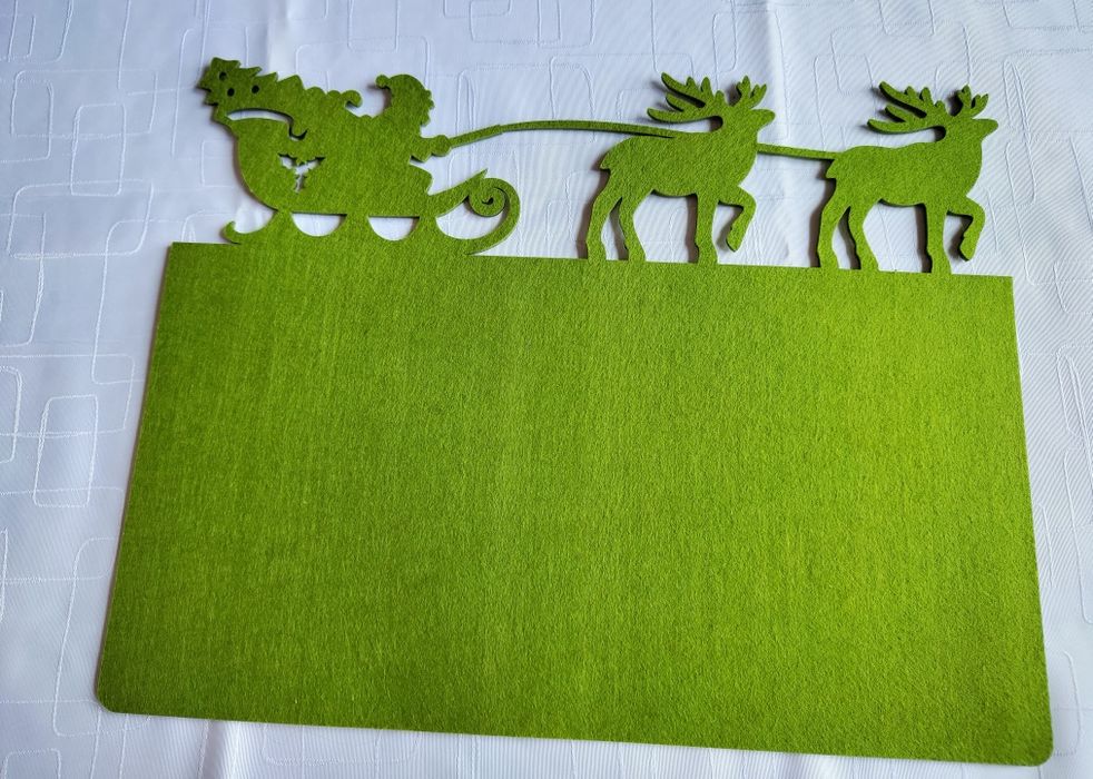 Zestaw filcowe podkładki świąteczne duże Boże Narodzenie