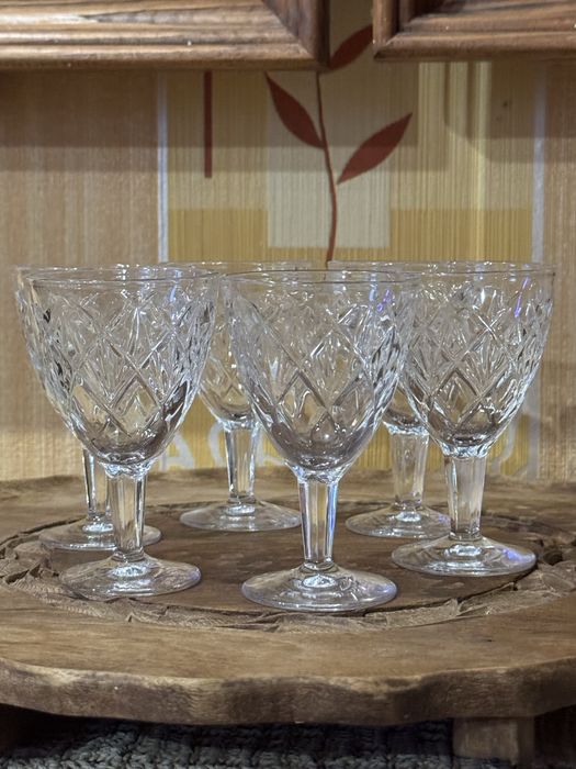 Кришталь. Чарки. Рюмки. 6шт. Вінтаж