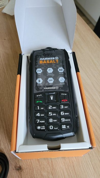 HAMMER Basalt, Telefon na Budowę, Wodoodporny, Odporny na Kurz i Pył