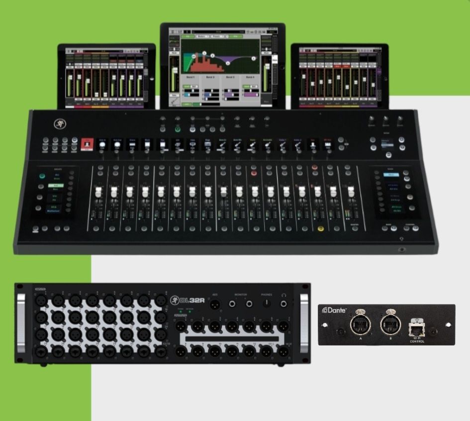 Mackie Dl32r karta Dante + Mackie DC16 (nowy / allen sq behringer wing
