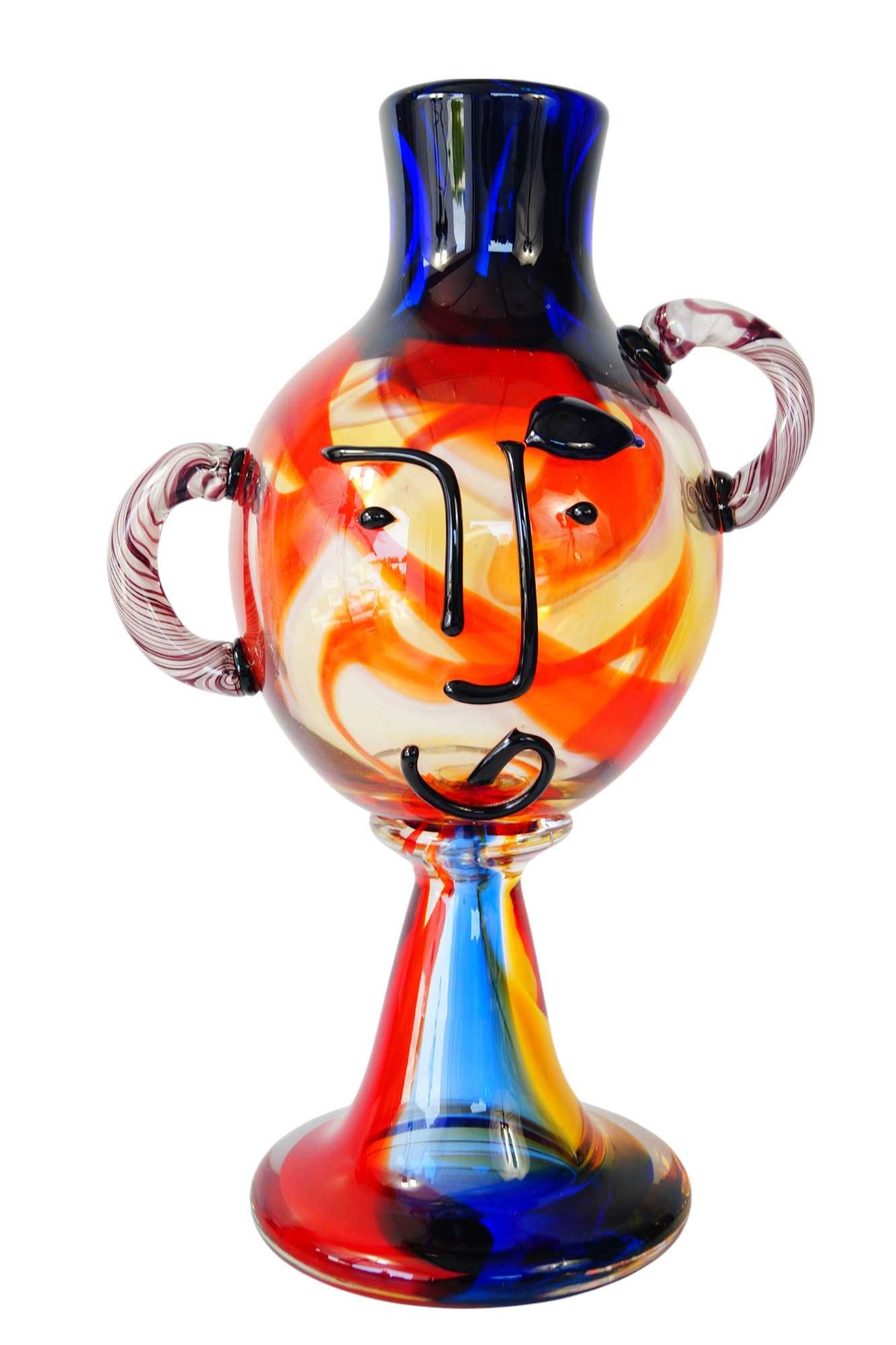 Wazon Murano Style TWARZ duża abstrakcja design