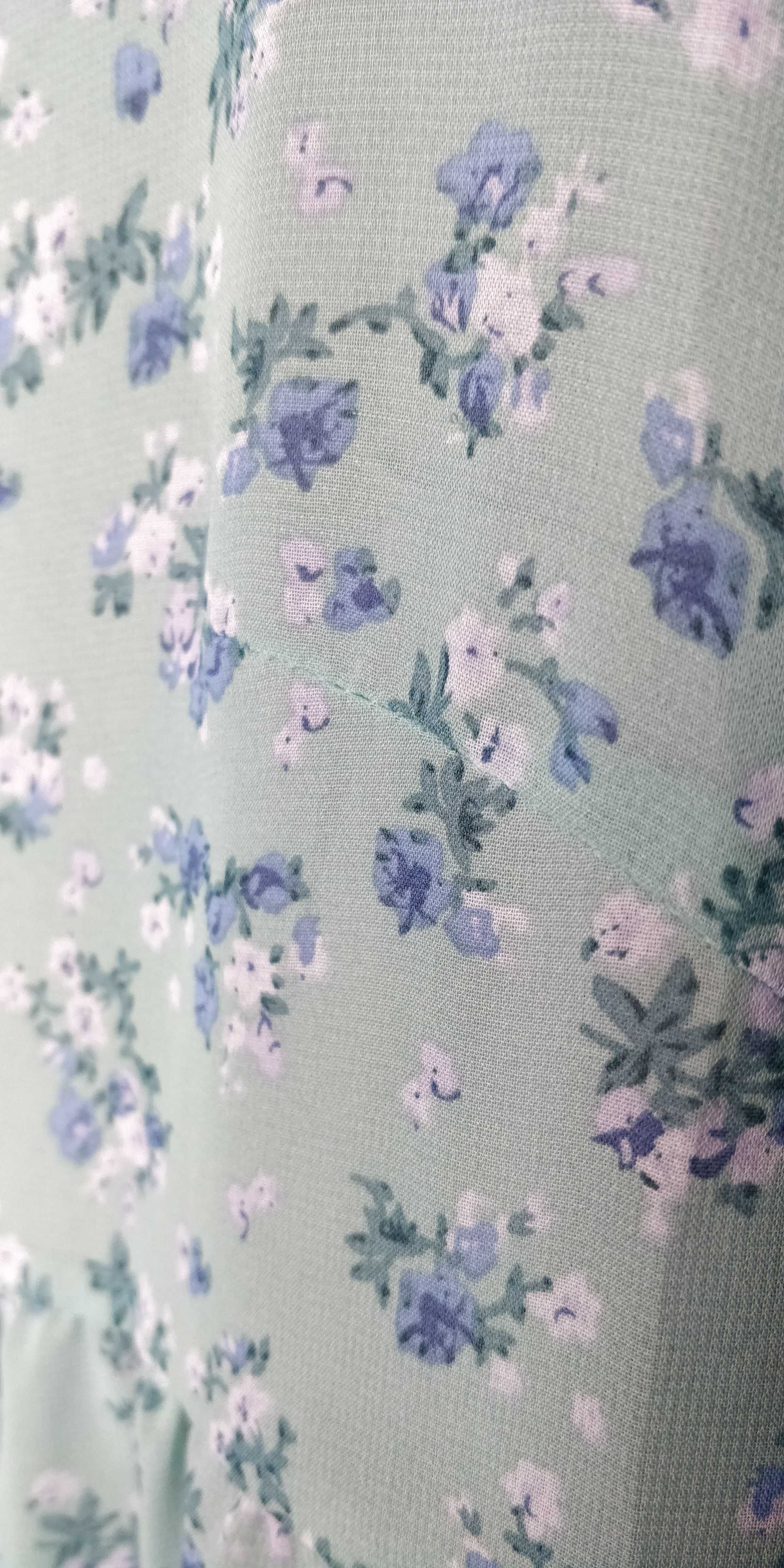 Letnia przewiewna sukienka w drobne kwiatki S/M