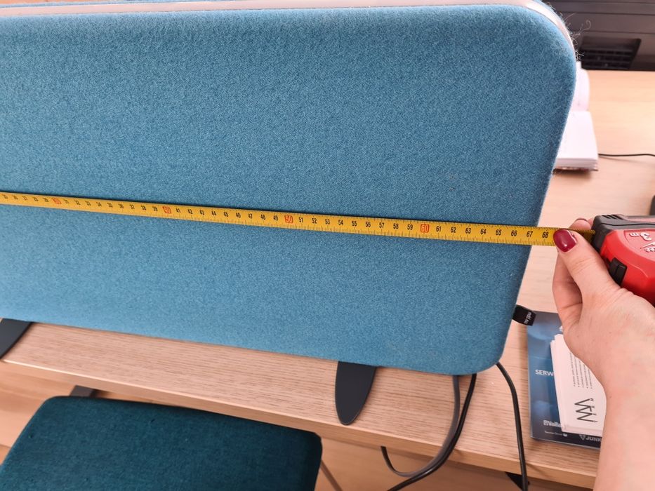 Panel biurkowy, przegroda na biurko, ścinka biurkowa 67x35 cm MDD