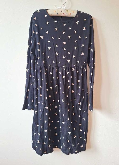 Kiabi // Vestido de algodão manga comprida 11-12 anos