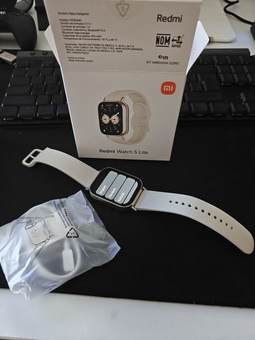 smartwatch xiaomi redmi watch 5 lite light gold novo