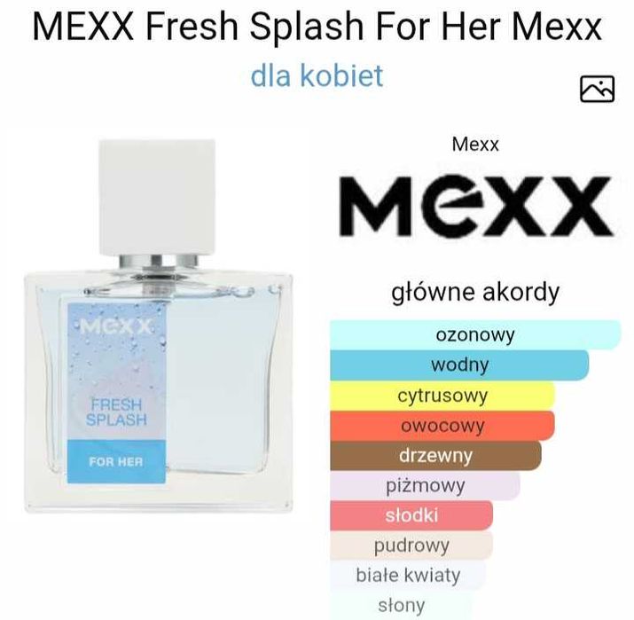 Perfumy damskie Mexx Fresh Splash for her świeże, wodne