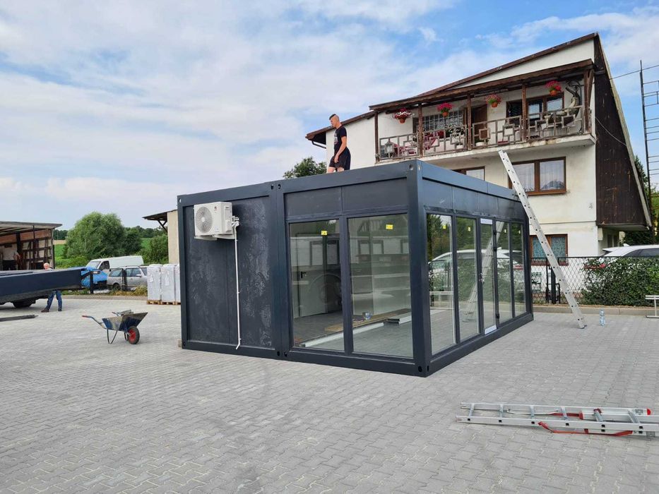 Kontener Biurowy Socjalny PRODUCENT Magazynowy Budowlany Letniskowy WC