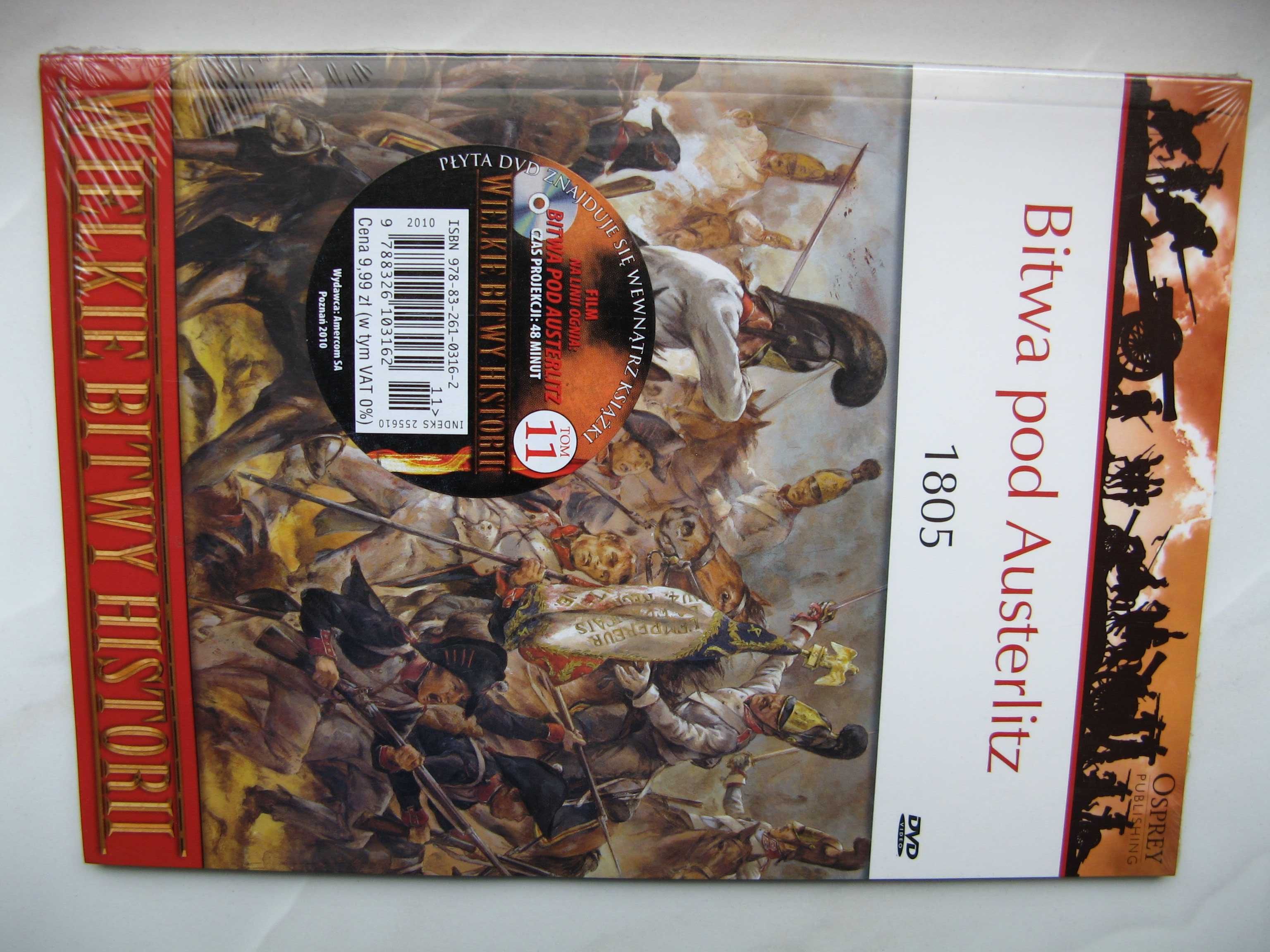 Osprey: Bitwa pod Austerlitz 1805, książka + DVD/Nowe!