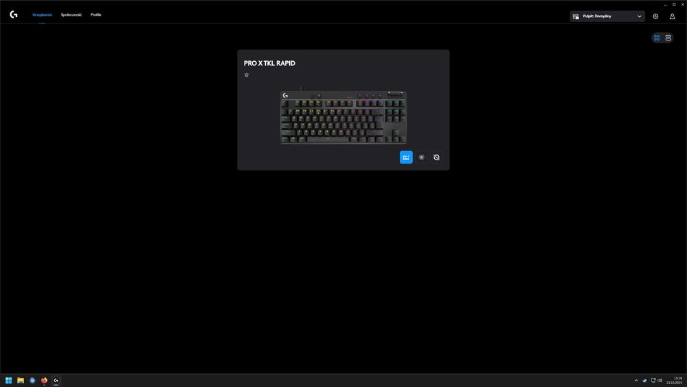 klawiatura Logitech G Pro x TKL Rapid czarna