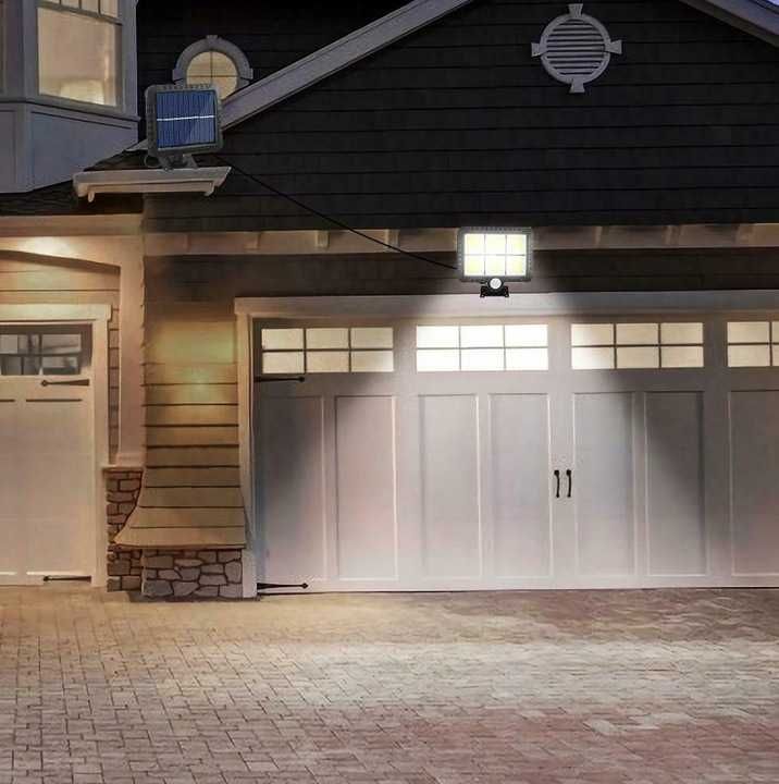 LAMPA SOLARNA 120led z czujnikiem ruchu zmierzchu lampka l