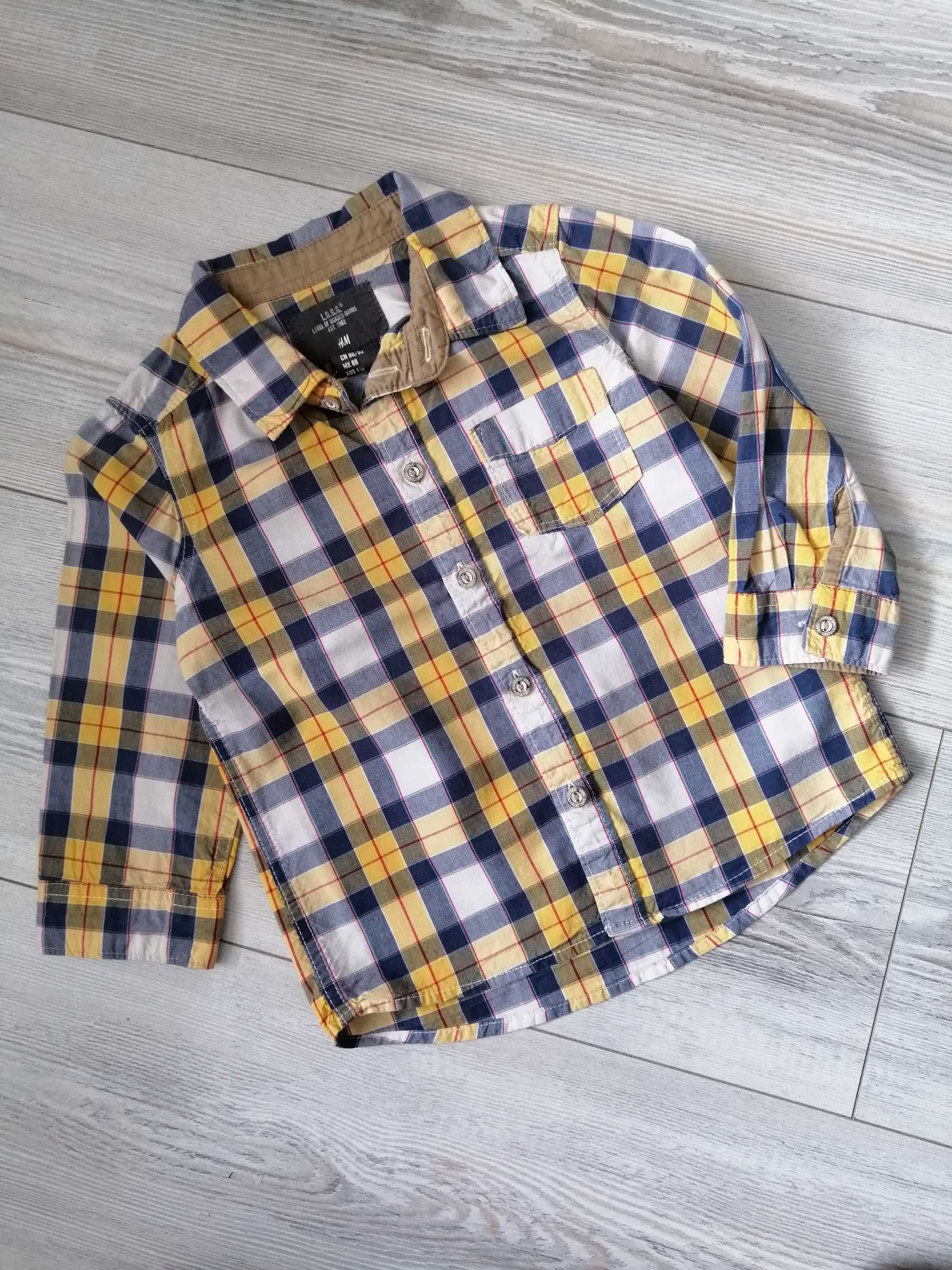 Koszula H&M r. 86 w kratę