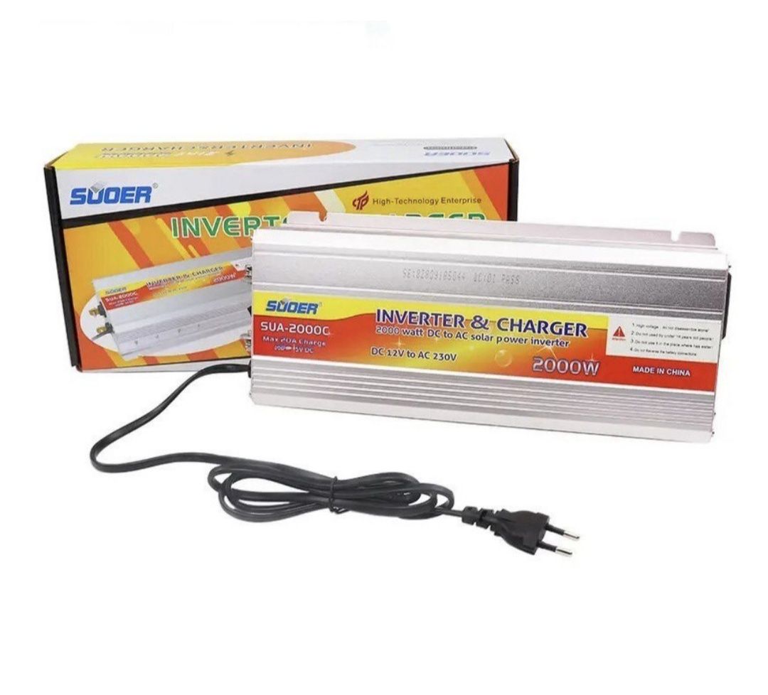 UPS Suoer SUA-2000C інвертор + зарядний пристрій 12V 220V 2000W