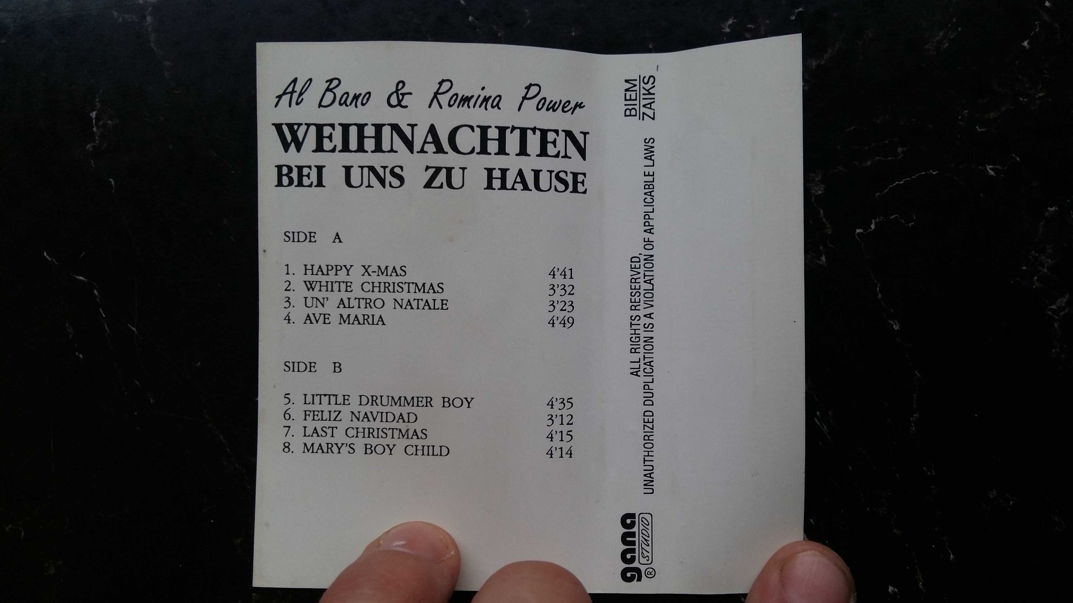 Kaseta Al Bano & Romina Power- Weinachten Bei Uns Zu Hause