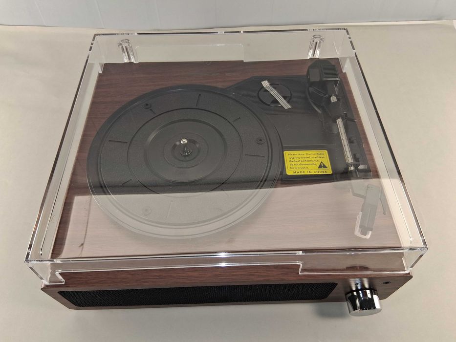 C229 Vintage A6 Music Player Turntable z Głośnikami Stereo i USB