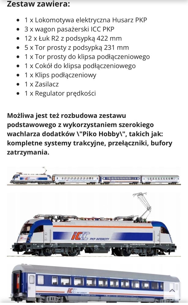 Kolejka piko zestaw nowy