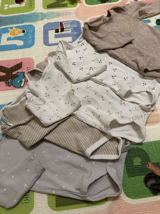 Набір Next боді некст на довгий рукав 74 розмір 6-9 міс