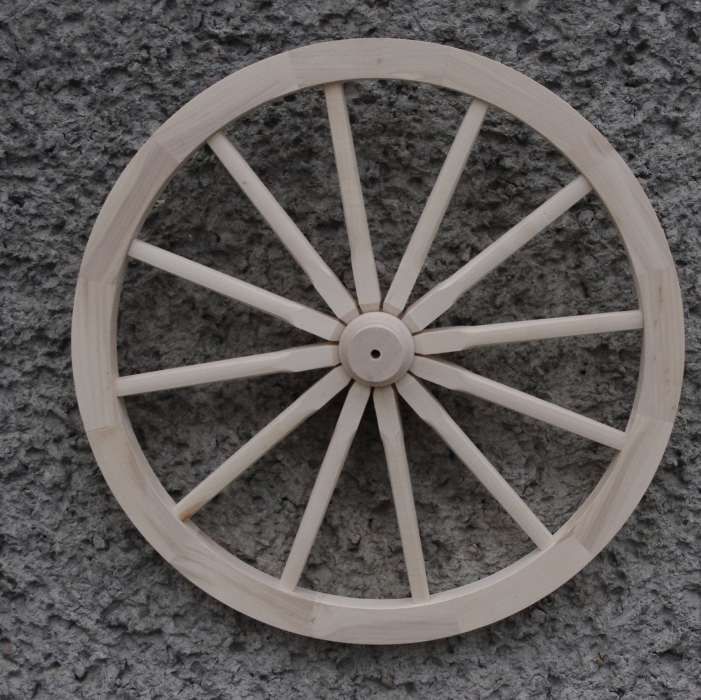 Koło drewniane Koło wozu masywne 71 cm