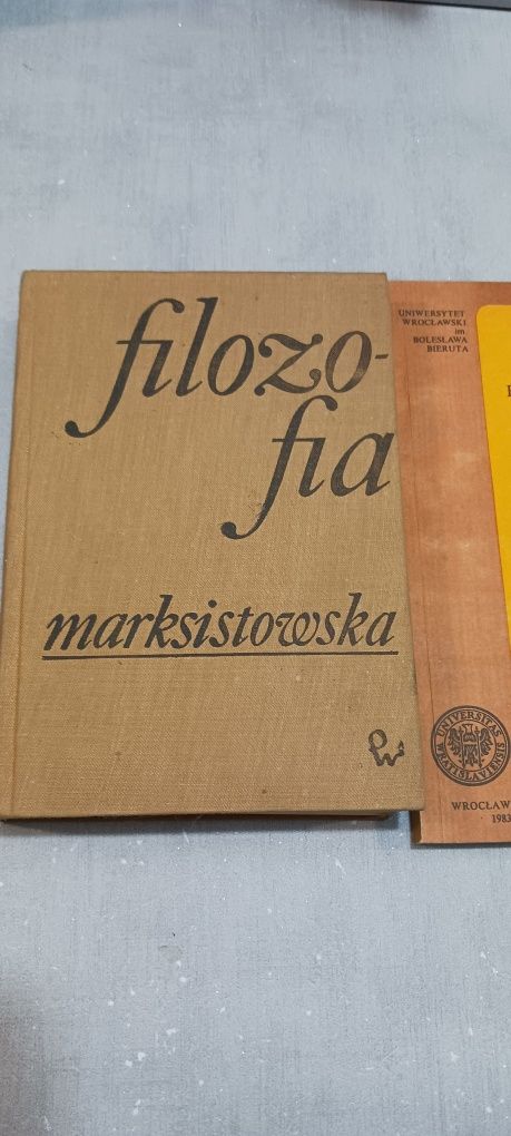 Filozofia Marksistowska dwie książki