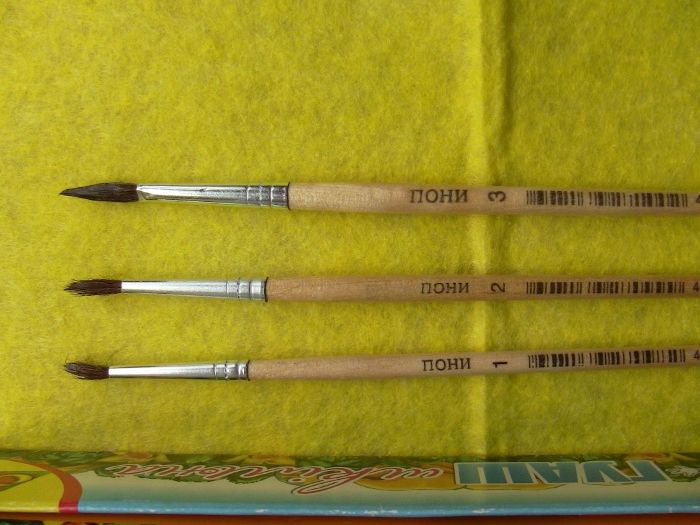 Набор для рисования краски кисточки непроливайка