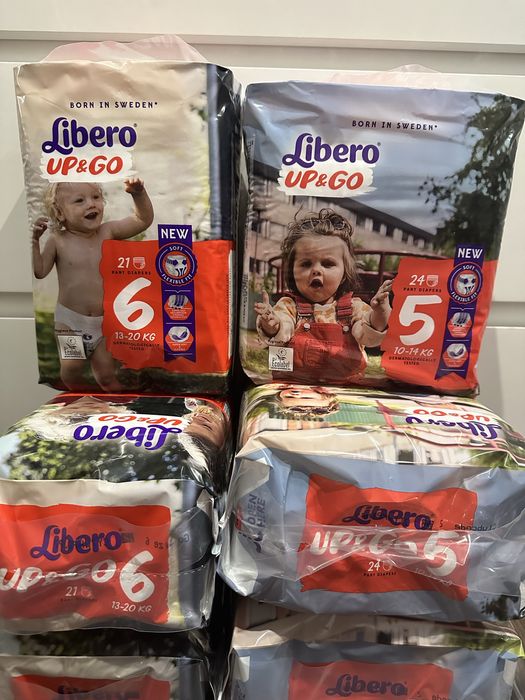 Підгузки дитячі Libero 1,2,4, 6,7 р і трусики 5,6,7. ПАКУНОК МАЛЮКА